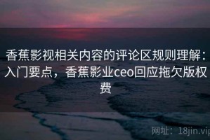 香蕉影视相关内容的评论区规则理解：入门要点，香蕉影业ceo回应拖欠版权费