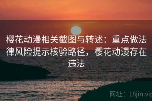 樱花动漫相关截图与转述：重点做法律风险提示核验路径，樱花动漫存在违法