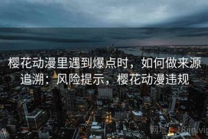 樱花动漫里遇到爆点时，如何做来源追溯：风险提示，樱花动漫违规