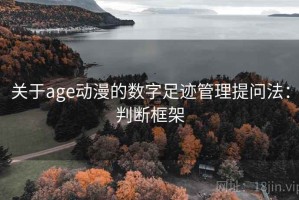 关于age动漫的数字足迹管理提问法：判断框架