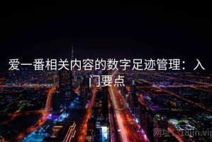 爱一番相关内容的数字足迹管理：入门要点