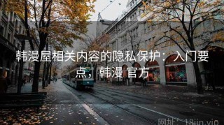 韩漫屋相关内容的隐私保护：入门要点，韩漫 官方