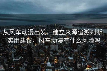 从风车动漫出发，建立来源追溯判断：实用建议，风车动漫有什么风险吗