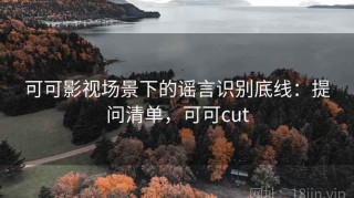 可可影视场景下的谣言识别底线：提问清单，可可cut