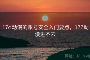 17c 动漫的账号安全入门要点，177动漫进不去