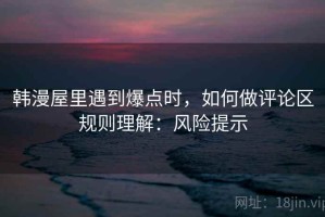 韩漫屋里遇到爆点时，如何做评论区规则理解：风险提示
