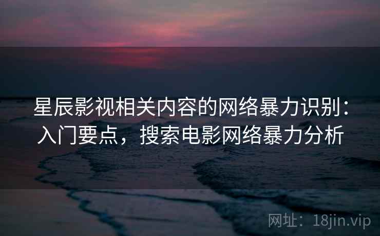星辰影视相关内容的网络暴力识别：入门要点，搜索电影网络暴力分析