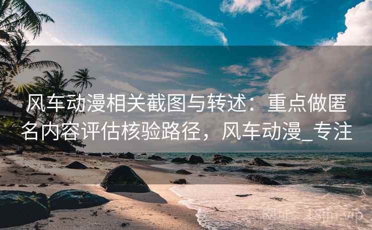 风车动漫相关截图与转述:重点做匿名内容评估核验路径,风车动漫_专注 风车动漫相关截图与转述:重点做匿名内容评估核验路径,风车动漫_专注