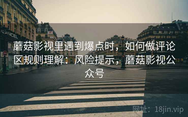 蘑菇影视里遇到爆点时，如何做评论区规则理解：风险提示，蘑菇影视公众号