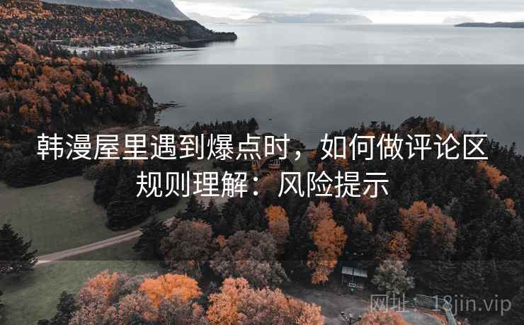 韩漫屋里遇到爆点时，如何做评论区规则理解：风险提示